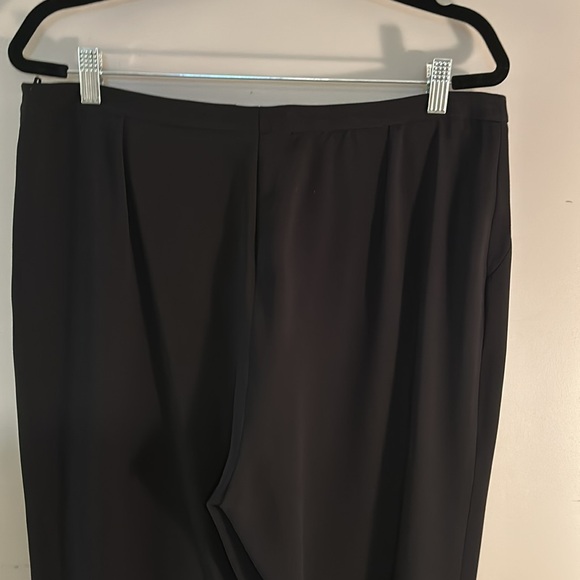 GIORGIO ARMANI black wide leg flowy pants size 16 - Picture 9 of 11